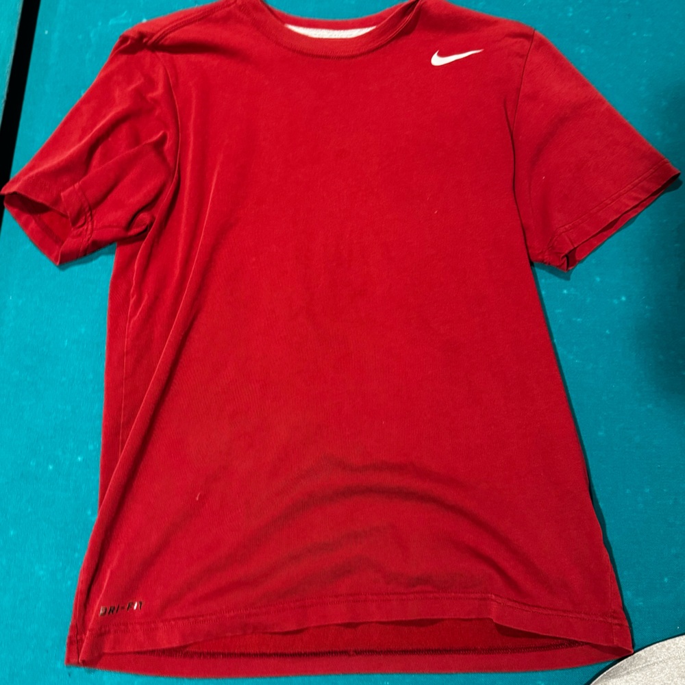 Plain Red Mens Nike Shirt